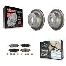 Charger l'image dans la galerie, Rear Coat Brake Rotor Ceramic Pad Kit For Chevrolet Silverado 1500 GMC Sierra XL