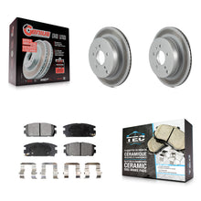 Charger l'image dans la galerie, Rear Coated Brake Rotor Ceramic Pad Kit For Chevrolet Equinox Saturn Vue Captiva