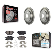Load image into Gallery viewer, Rear Coat Brake Rotor Ceramic Pad Kit For Toyota Corolla Prius Matrix Prime Vibe