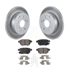 Load image into Gallery viewer, Rear Coated Disc Brake Rotors And Ceramic Pads Kit For 2010 Toyota Matrix XRS