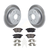 [Rear] 2010 Toyota Matrix XRS Premium Coated Rotors & Ceramic Pads Brake Kit For Max Braking