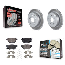 Charger l'image dans la galerie, [Rear] 2010 Toyota Matrix XRS Premium Coated Rotors &amp; Ceramic Pads Brake Kit For Max Braking
