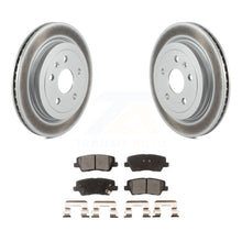 Charger l&#39;image dans la galerie, Rear Coated Disc Brake Rotors And Ceramic Pads Kit For Cadillac CTS