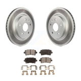 Rear Coat Brake Rotor Ceramic Pad Kit For Chevrolet Malibu Buick Impala LaCrosse