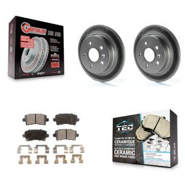 Rear Coat Brake Rotors Ceramic Pad Kit For Chevrolet Malibu Buick LaCrosse Regal