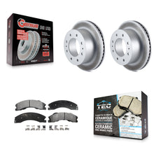 Charger l'image dans la galerie, Rear Coat Brake Rotor Ceramic Pad Kit For Chevrolet Silverado 2500 HD GMC Sierra