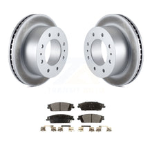 Charger l&#39;image dans la galerie, Rear Coated Disc Brake Rotors And Ceramic Pads Kit For Chevrolet Suburban