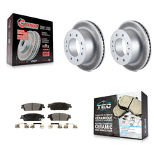 Load image into Gallery viewer, Rear Coated Disc Brake Rotors And Ceramic Pads Kit For Chevrolet Suburban