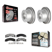 Load image into Gallery viewer, Rear Coat Brake Rotor Ceramic Pad Kit For Chevrolet Silverado 3500 HD GMC Sierra