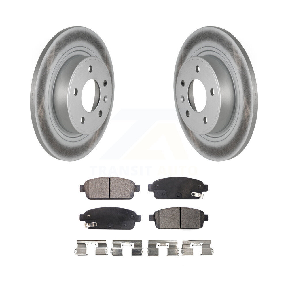 Rear Coat Brake Rotors Ceramic Pad Kit For Chevrolet Cruze Buick Verano Volt ELR