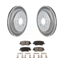 Load image into Gallery viewer, Rear Coated Disc Brake Rotors And Ceramic Pads Kit For Cadillac ATS