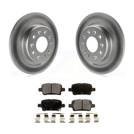 Rear Coated Brake Rotor Ceramic Pad Kit For Chevrolet Equinox Malibu GMC Terrain