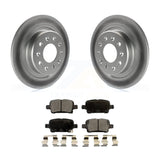 Rear Coated Brake Rotor Ceramic Pad Kit For Chevrolet Equinox Malibu GMC Terrain