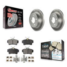 Load image into Gallery viewer, Rear Coated Disc Brake Rotors And Ceramic Pads Kit For Ford Mustang