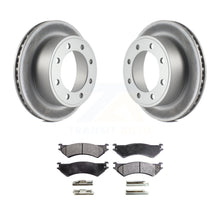 Charger l&#39;image dans la galerie, Rear Coat Brake Rotors Ceramic Pad Kit For Ford E-350 Super Duty E-250 Econoline