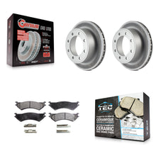 Load image into Gallery viewer, Rear Coat Brake Rotors Ceramic Pad Kit For Ford E-350 Super Duty E-250 Econoline