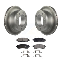 Charger l&#39;image dans la galerie, Rear Coat Brake Rotors Ceramic Pad Kit For Ford F-250 Super Duty F-350 Excursion