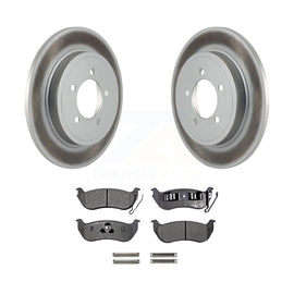 Rear Coat Disc Brake Rotors Ceramic Pad Kit For Ford Explorer Sport Trac Mercury