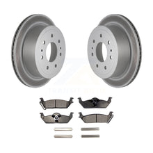 Load image into Gallery viewer, Rear Coated Disc Brake Rotors And Ceramic Pad Kit For Ford F-150 Lincoln Mark LT