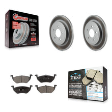 Charger l'image dans la galerie, Rear Coat Disc Brake Rotor Ceramic Pad Kit For Ford Escape Mercury Mariner Mazda