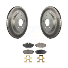 Load image into Gallery viewer, Rear Coated Disc Brake Rotors And Ceramic Pads Kit For Ford Mustang