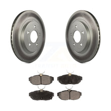 Charger l&#39;image dans la galerie, Rear Coated Disc Brake Rotors And Ceramic Pads Kit For Ford Mustang