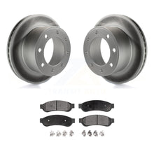 Load image into Gallery viewer, Rear Coated Disc Brake Rotor And Ceramic Pad Kit For Ford F-250 Super Duty F-350