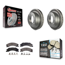 Load image into Gallery viewer, Rear Coat Disc Brake Rotor Ceramic Pad Kit For Ford E-350 Super Duty E-250 E-150