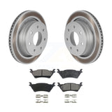 [Rear] 12-14 Ford F-150 With 7 Lug Wheels Premium Coated Rotors & Ceramic Pads Brake Kit For Max Braking