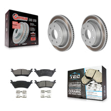 Charger l'image dans la galerie, [Rear] 12-14 Ford F-150 With 7 Lug Wheels Premium Coated Rotors &amp; Ceramic Pads Brake Kit For Max Braking
