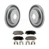 Rear Coated Disc Brake Rotors And Ceramic Pads Kit For Ford Mustang