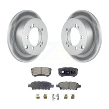 Charger l&#39;image dans la galerie, Rear Coated Disc Brake Rotor And Ceramic Pad Kit For Mitsubishi Lancer Outlander