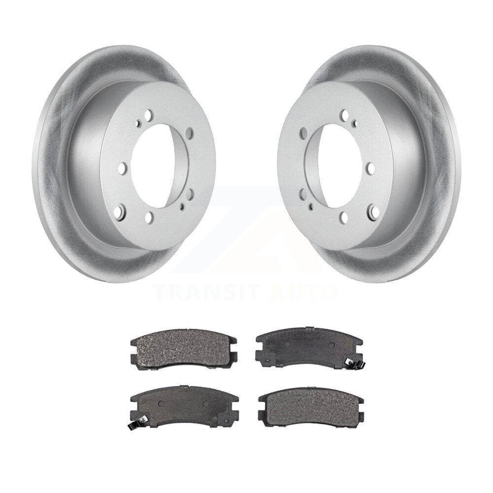 Rear Coat Disc Brake Rotor Ceramic Pad Kit For Mitsubishi Chrysler Sebring Dodge