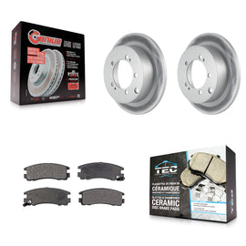 Rear Coat Disc Brake Rotor Ceramic Pad Kit For Mitsubishi Chrysler Sebring Dodge