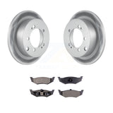 Rear Coat Brake Rotors Ceramic Pad Kit For Dodge Stratus With 14