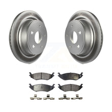 Charger l&#39;image dans la galerie, Rear Coated Disc Brake Rotors And Ceramic Pads Kit For Dodge Ram 1500