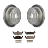 [Rear] 2003-2004 Dodge Dakota Premium Coated Rotors & Ceramic Pads Brake Kit For Max Braking