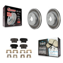 Charger l'image dans la galerie, Rear Coat Brake Rotors Ceramic Pad Kit For Dodge Charger Chrysler 300 Challenger