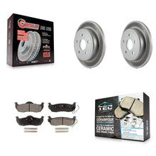 Charger l'image dans la galerie, Rear Coated Disc Brake Rotor &amp; Ceramic Pad Kit For Jeep Grand Cherokee Commander