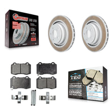Charger l'image dans la galerie, Rear Coat Brake Rotors Ceramic Pad Kit For Dodge Charger Chrysler 300 Challenger