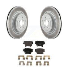 Load image into Gallery viewer, Rear Coated Disc Brake Rotors And Ceramic Pads Kit For Dodge Charger Magnum