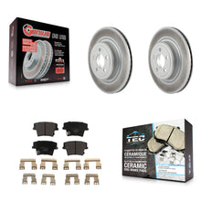 Charger l'image dans la galerie, Rear Coated Disc Brake Rotors And Ceramic Pads Kit For Dodge Charger Magnum
