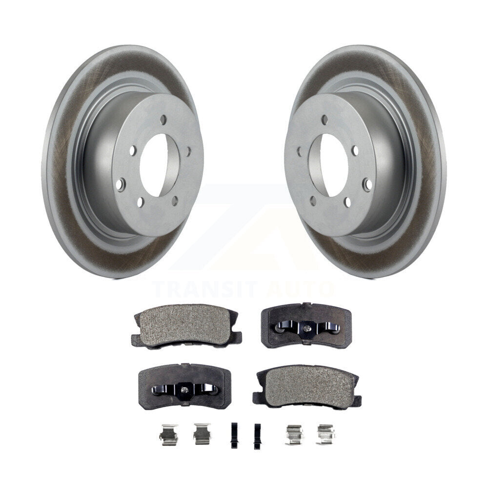 Rear Coated Brake Rotors Ceramic Pad Kit For Jeep Patriot Dodge Chrysler Compass