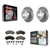 Rear Coat Disc Brake Rotor Ceramic Pad Kit For Sprinter 3500 Mercedes-Benz Dodge