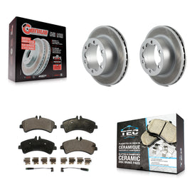Rear Coat Disc Brake Rotor Ceramic Pad Kit For Sprinter 3500 Mercedes-Benz Dodge