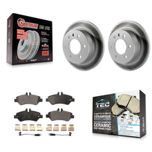 Load image into Gallery viewer, Rear Coat Brake Rotor Ceramic Pad Kit For Sprinter 2500 Mercedes-Benz Dodge 3500