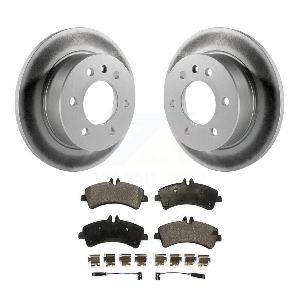 Rear Coated Disc Brake Rotors And Ceramic Pad Kit For Freightliner Sprinter 3500