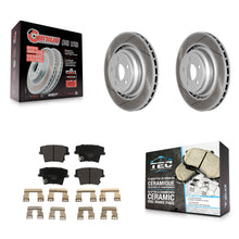 Charger l'image dans la galerie, Rear Coat Brake Rotors Ceramic Pad Kit For Dodge Charger R T Scat Pack with 6.4L