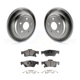 Rear Coat Disc Brake Rotor Ceramic Pad Kit For Jeep Grand Cherokee Dodge Durango