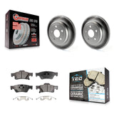 Rear Coat Disc Brake Rotor Ceramic Pad Kit For Jeep Grand Cherokee Dodge Durango